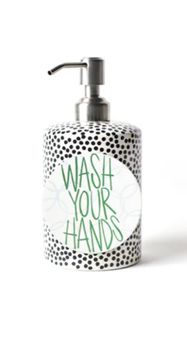 Happy Everything Soap Dispenser - Black Dot