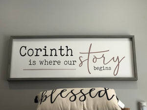 ( Corinth is where our story begins ) Wall Art