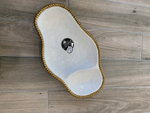 Pampa Bay - 2 Section Serving Piece (CER-2025-WG)