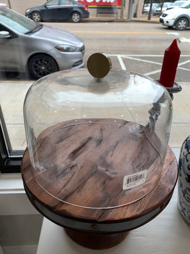 Gold Knob Glass Dome