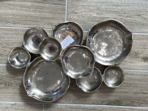 Zodax - Silver 9 compartment dish